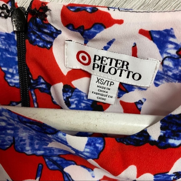 Peter Pilotto For Target Red Blue Drop Waist Dress - Picture 9 of 13